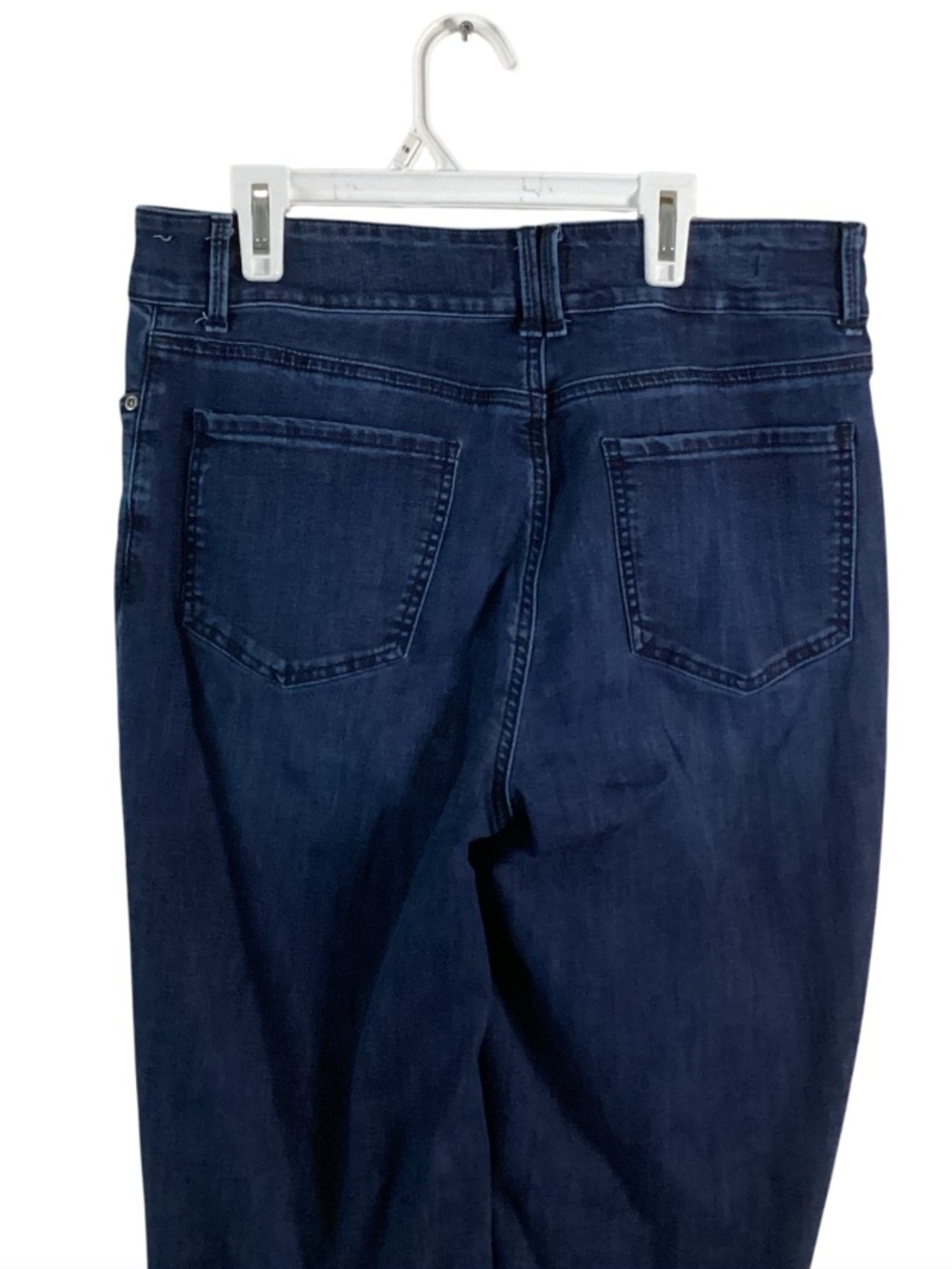 NYDJ Marilyn Straight Leg Dark Wash Jeans 10 - Picture 7 of 13